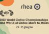Rhea al World of Coffee 2022 con ricette gourmet al caffè di Andrea Lattuada