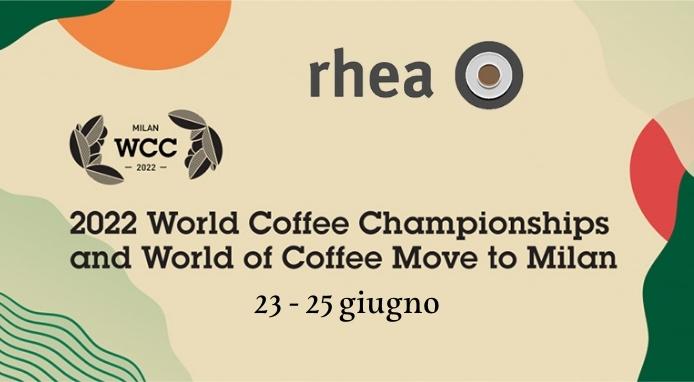 Rhea al World of Coffee 2022 con ricette gourmet al caffè di Andrea Lattuada