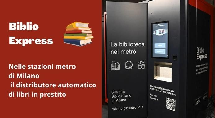 Biblio Express: la biblioteca automatica nelle stazioni metro di Milano