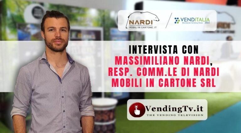 Venditalia 2022: l’intervista di VendingTV allo stand Nardi Mobili in Cartone srl