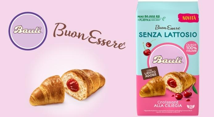 New entry nella linea Bauli BuonEssere: il croissant alla ciliegia senza lattosio