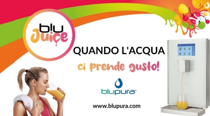 Blujuice: il primo dispenser di acqua e di bibite analcoliche a marchio Blupura