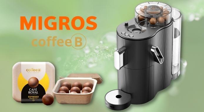 Migros lancia CoffeeB  il sistema brevettato a capsule “zero waste”