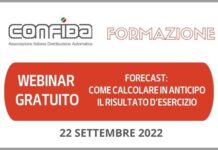 CONFIDA. Webinar “Forecast: come calcolare in anticipo il risultato di esercizio”
