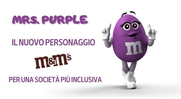 Mrs. Purple: il nuovo personaggio della famiglia M&M’S® per una società più inclusiva
