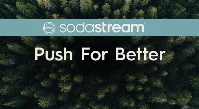 SodaStream Push for Better: nuova identità visiva e nuovi erogatori