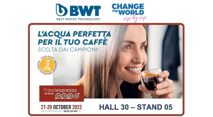 Dopo Melbourne, le novità BWT vanno in scena a TriestEspresso Expo 2022