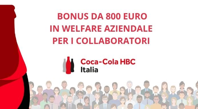 Coca-Cola HBC: bonus di 800€ in welfare aziendale per i dipendenti