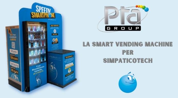 La phygital smart vending machine di PTA Group per SimpaticoTech La phygital smart vending machine di PTA Group per SimpaticoTech