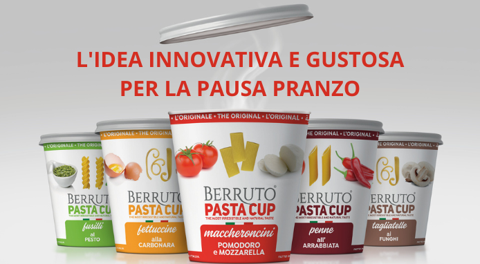 Pasta Cup: gli innovativi primi piatti pronti presentati dal CEO di Pasta Berruto