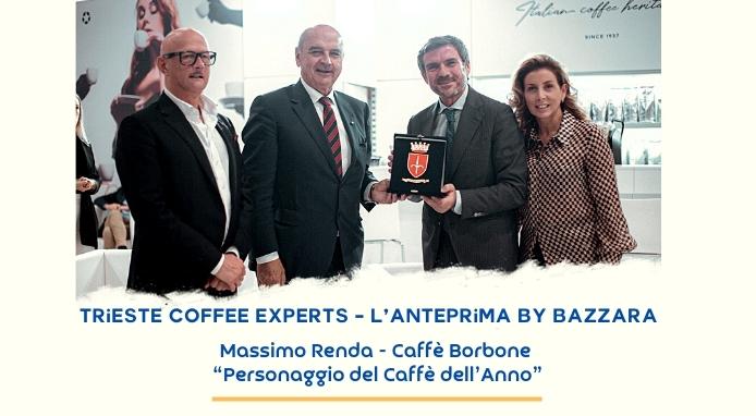 Al Trieste Coffee Experts – l’Anteprima by Bazzara premiato Massimo Renda – Caffè Borbone