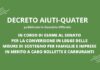 In Gazzetta Ufficiale il DL “Aiuti-Quater” a sostegno di famiglie e imprese