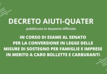 In Gazzetta Ufficiale il DL “Aiuti-Quater” a sostegno di famiglie e imprese