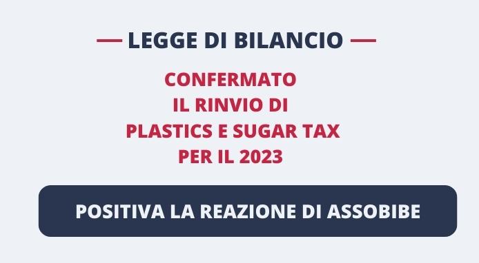 Assobibe accoglie positivamente il rinvio di plastics e sugar tax