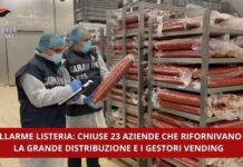 Controlli Listeria: chiuse 23 aziende che rifornivano anche gestori vending
