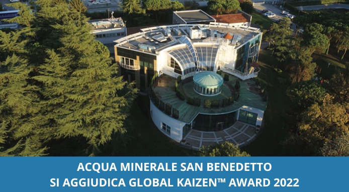 San Benedetto prima azienda italiana a ricevere il Global KAIZEN™ Award 2022