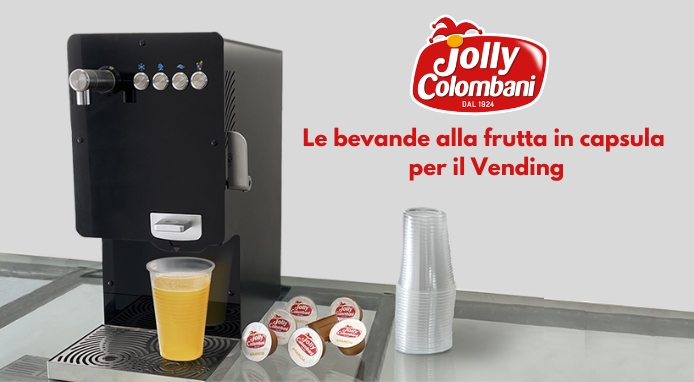 Nel Vending arrivano le bevande alla frutta in capsule Jolly Colombani