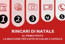 Regali di Natale: al primo posto dei rincari le macchine per caffè a cialde e capsule