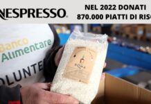 Nespresso: nel 2022 dalle capsule esauste 870.000 piatti di riso a chi ha bisogno