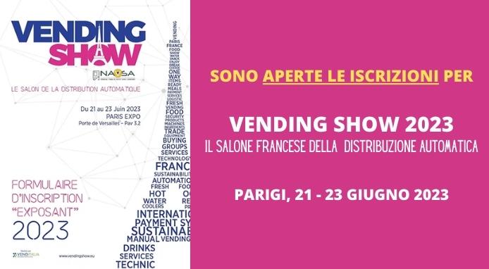 Vending Show 2023: al via le iscrizioni al Salone francese del Vending