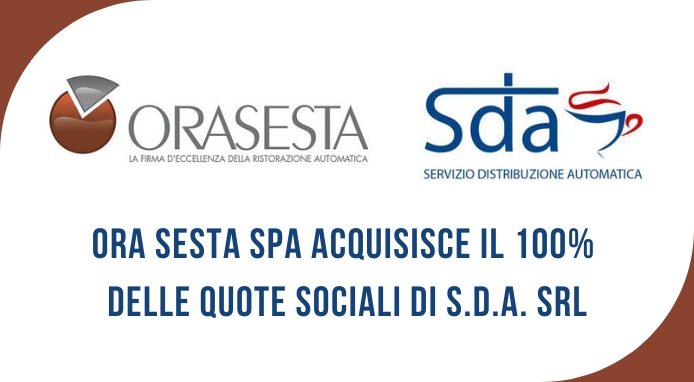 ORA SESTA SpA acquisisce il 100% della società di gestione S.D.A. srl