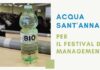 Acqua Sant’Anna con BioBottle per il Festival del Management