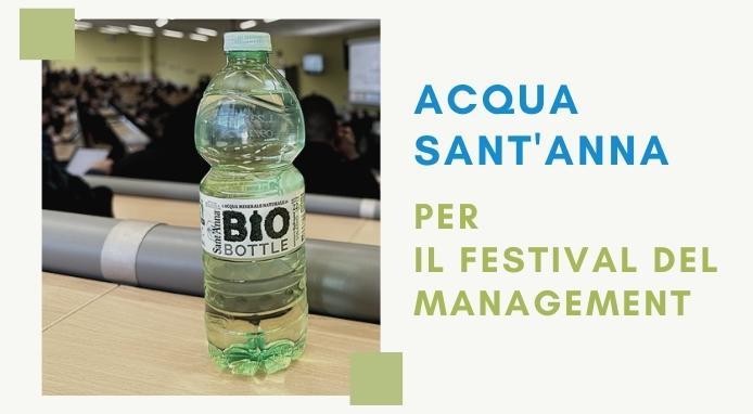 Acqua Sant’Anna con BioBottle per il Festival del Management