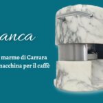 Dal prezioso marmo di Carrara la macchina per caffè Bianca