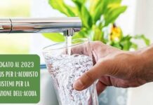 Prorogato anche per il 2023 il bonus per impianti di filtrazione dell’acqua