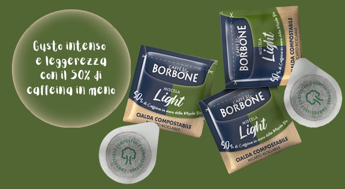 Caffè Borbone lancia Miscela Light dal gusto intenso ma con il 50% in meno di caffeina