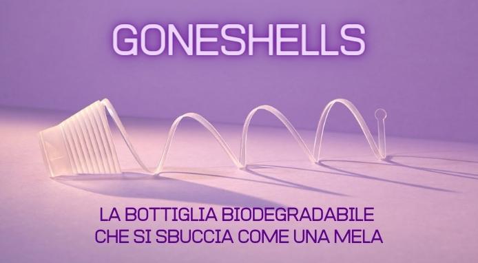 GoneShells: la bottiglia sostenibile che si sbuccia come una mela
