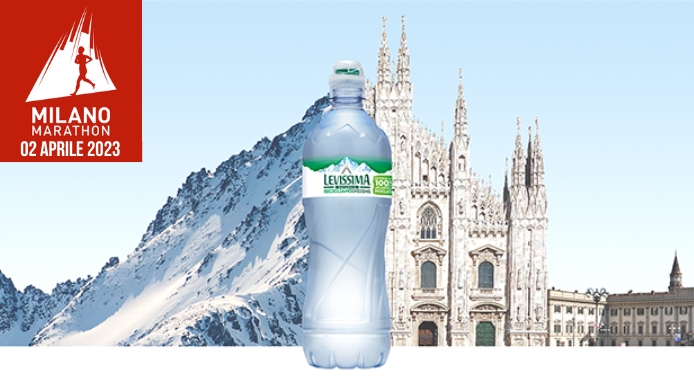 Levissima Official Mineral Water e Green Partner della Milano Marathon