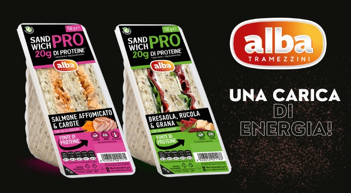 Alba Tramezzini lancia SANDWICH PRO ad alto valore proteico