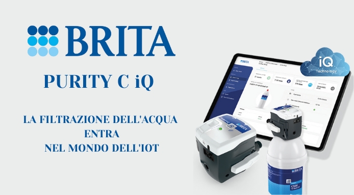 Con BRITA PURITY C IQ la filtrazione dell’acqua entra nel mondo dell’IoT