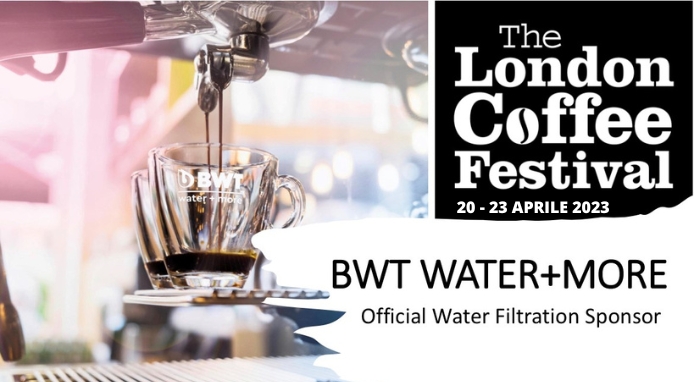 BWT water+more sponsor de The London Coffee Festival 2023