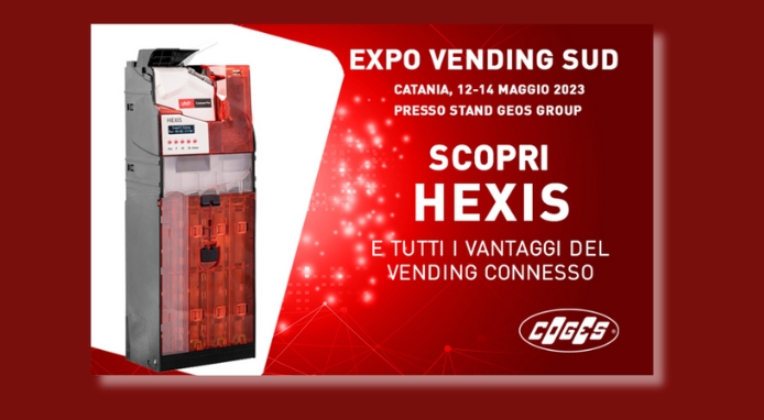Coges partecipa a Expo Vending Sud 2023 presso lo stand Geos Group
