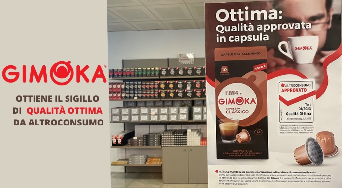 Gimoka ottiene il Sigillo “Qualità Ottima” da Altroconsumo