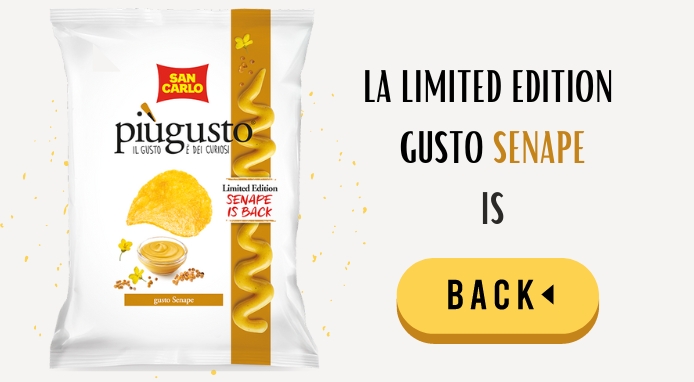 San Carlo torna con la  piùgusto limited edition gusto Senape