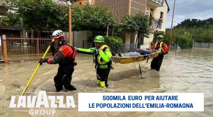 Il Gruppo Lavazza dona 500.000 euro alle popolazioni dell’Emilia-Romagna