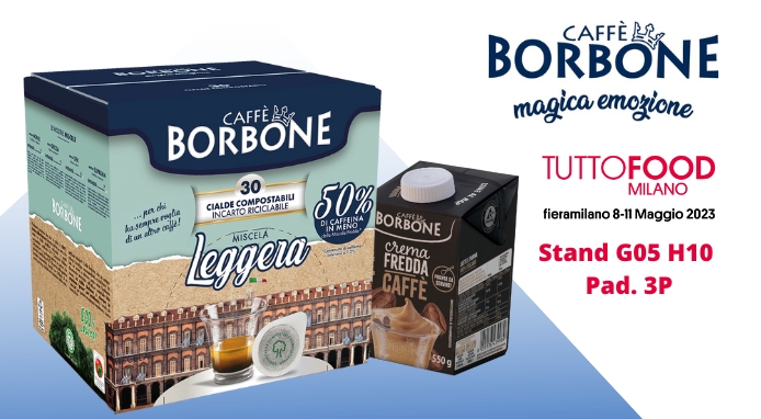 Caffè Borbone a TuttoFood con le ultime novità di prodotto