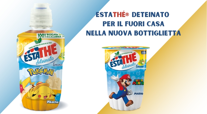 La nuova bottiglietta di ESTATHÉ® DETEINATO per il Fuori Casa