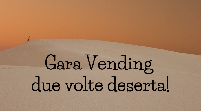 La gara vending deserta due volte nonostante il ritocco del canone