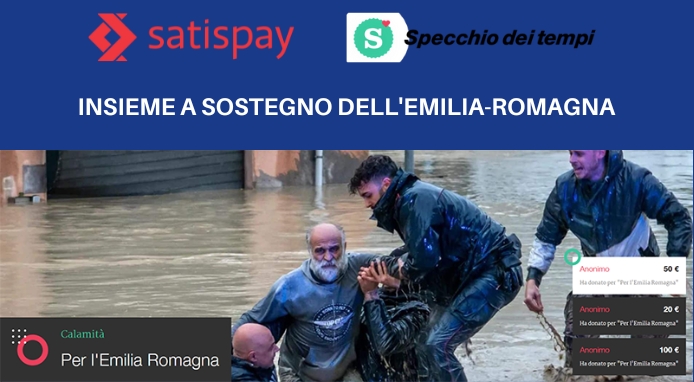 Satispay affianca Specchio dei Tempi per la raccolta fondi per l’Emilia-Romagna