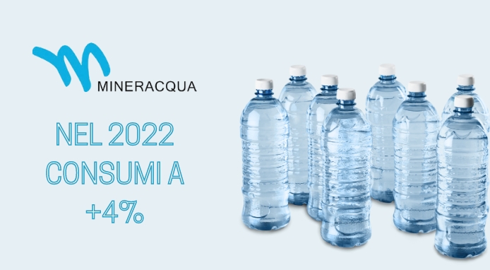 Mineracqua: nel 2022 i consumi sono cresciuti del 4%