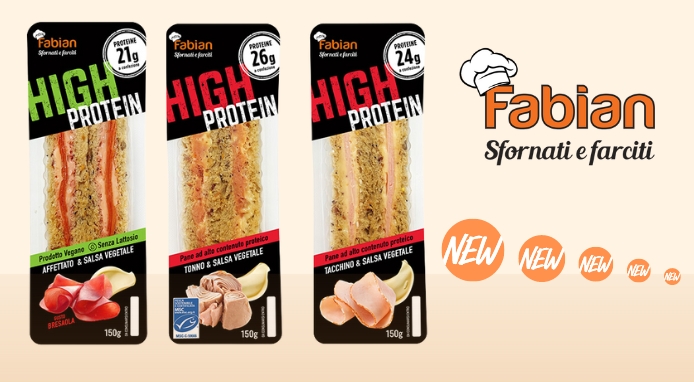 HIGH PROTEIN, il nuovo tramezzino di Fabian in tre gustose varianti