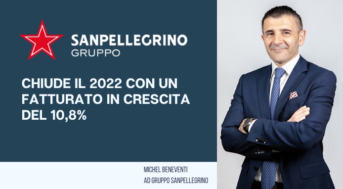 Sanpellegrino chiude il 2022 con un fatturato di 973 milioni di euro (+10,8%)