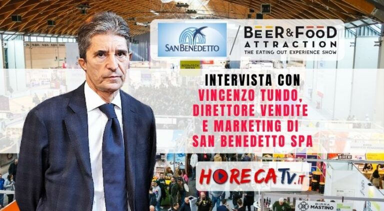 Beer&Food Attraction 2023: l’intervista di HorecaTv con Vincenzo Tundo di San Benedetto SpA