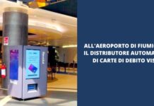 All’aeroporto di Fiumicino il distributore che eroga carte VISA