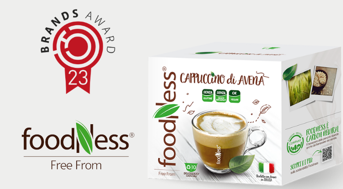 Al Cappuccino di Avena Foodness il premio speciale New Entry di Brands Award