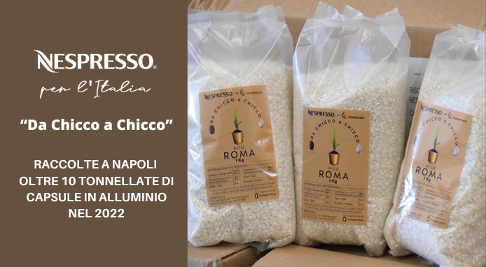 Nespresso “Da Chicco a Chicco”: raccolte a Napoli 10 tonnellate di capsule